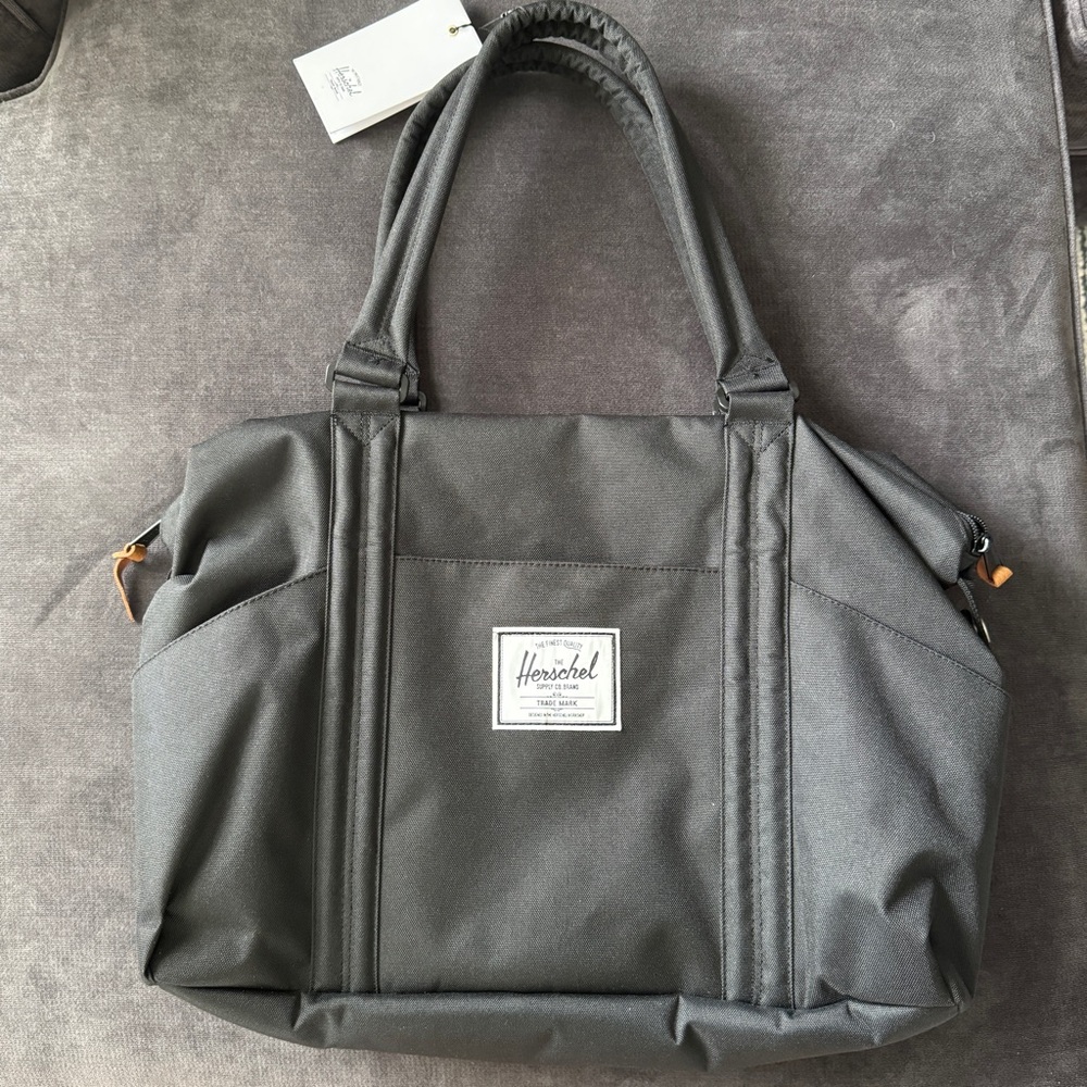 Herschel Supply Company black Strand Duffle - 29L  Laptop Bag with Padded Straps